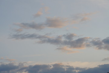 Wolken Himmel ohne Kondensstreifen