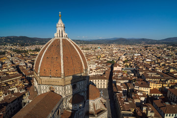 Obraz premium Rooftop view Basilica di Santa Maria del Fiore. Florence, Italy