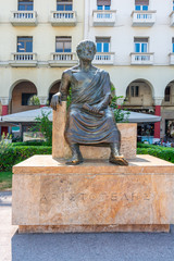 Statue of Aristotle in Thessaloniki, Greece.