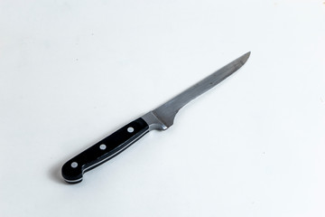 kitchen knife on white background
