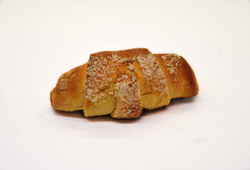 
Fresh Baked Croissant On A White Background. homemade baking