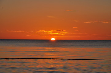 Puesta de sol de verano