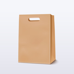 Empty Brown Shopping Bag