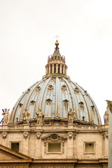 Fototapeta na wymiar The Dome of Vatican City