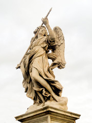 A statue of Angel in Rome on the Bridge of Angels