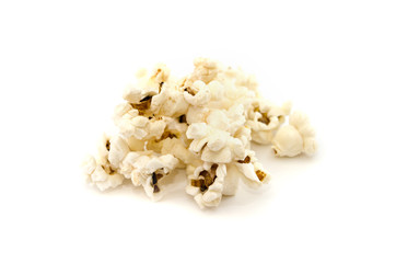 popcorn on a white background.