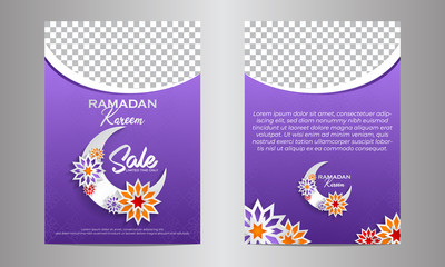 Islamic Brochure or Flyer Template Background Vector Design