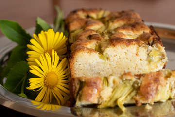 Delishious rhubarb cake