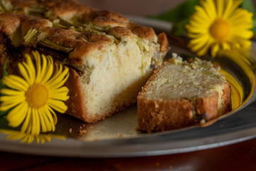 Delishious rhubarb cake