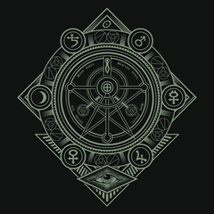 celtic knot tattoo, tee shirt graphics, esoteric typography