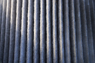 The texture of the cabin filter of the car. Porous filter.