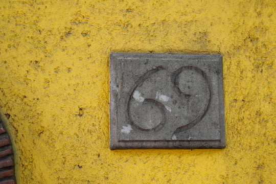 Close-up Of Number 69