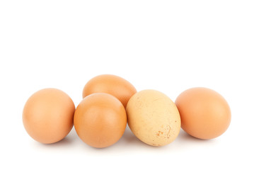 eggs isolated on white background