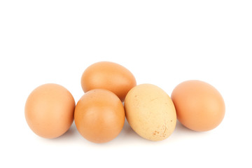 eggs isolated on white background