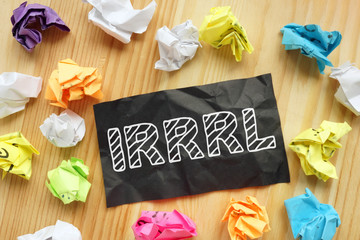 Interest Rate Reduction Refinance Loan IRRRL is shown on the conceptual photo