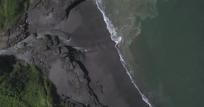 Aerial view of ocean coastline, Kedungu, Bali, Indonesia