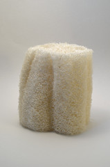 natural white loofah zero-waste essential