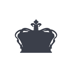 Crown icon symbol. Vector illustration.