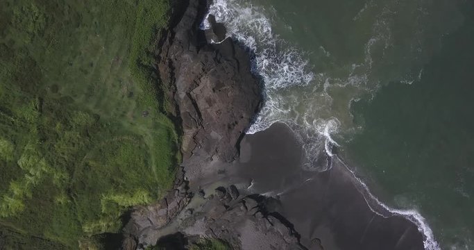 Aerial view of ocean coastline, Kedungu, Bali, Indonesia
