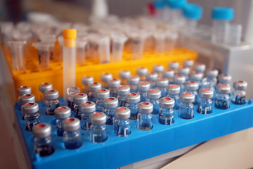 Fototapeta premium a doctor does a blood test for patients to identify a disease