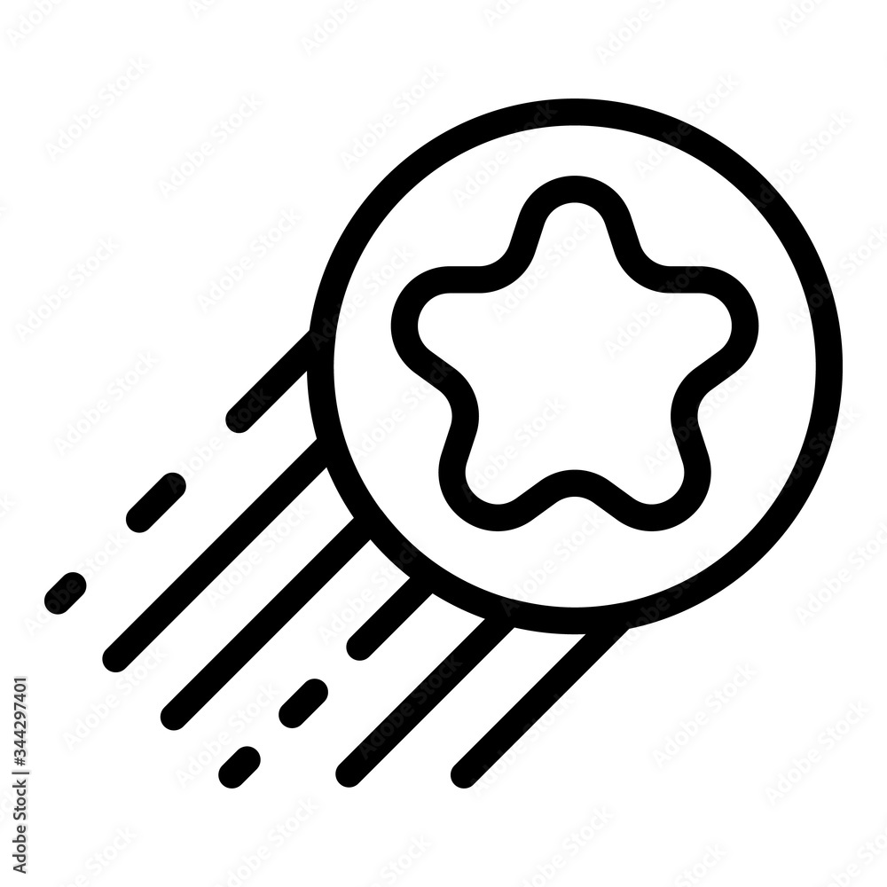 Poster star management icon. outline star management vector icon for web design isolated on white backgroun