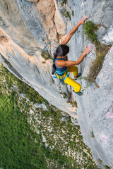 Climbing girl