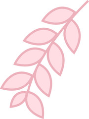 Patrón de hojas rosas