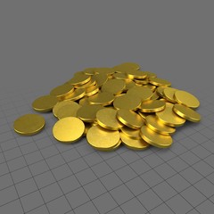 Pile of gold coins
