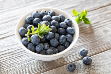 healthy nutrition with berries
