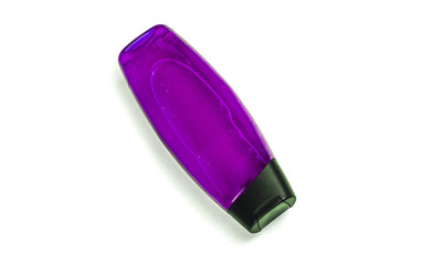 purple shampoo isolated on white background