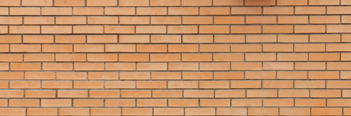 Brick wall. Yellow brick. Horizontal placing.