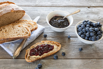 slice of bread and jam