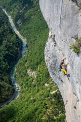 Climbing girl