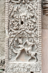 Fototapeta na wymiar Banteay Samré Bas Reliefs