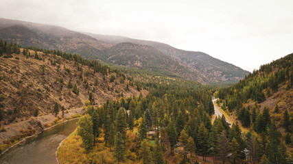 Fototapeta na wymiar Montana Mountains (Drone Photo)