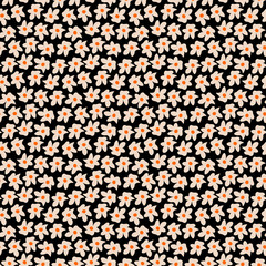 Seamless background with cute little flowers, ditsy print. Vector pattern for design and fashion prints