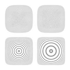 Buttons set. Abstract geometric design elements.