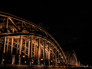 Fototapeta premium Köln bei Nacht 