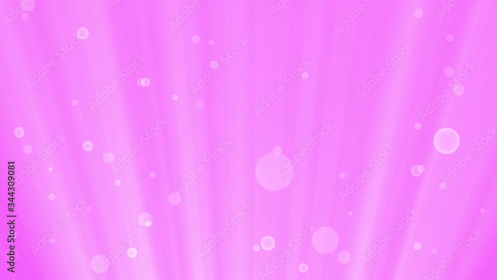 Aufkleber abstract motion bubble particles with light shines in pink animated background. beautiful shiny boke