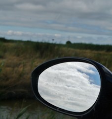 Himmel im Rückspiegel