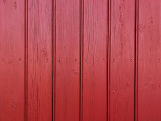 red wooden facade