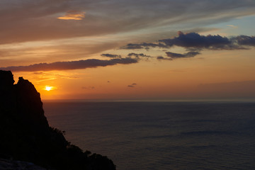 Fototapeta na wymiar Sunset in Ibiza