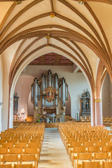 kirche, orgel, kirchenorgel, wiltz, luxemburg, gothisch, gothik