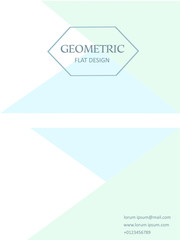 Geometric background Template for business cards, covers, flyers, banners, posters. vector illustration