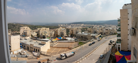Panorama of the city of Kiryat Sefer - Modi'in Illit, Israel