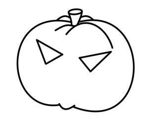 ハロウィン5目(線画)