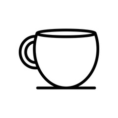 user interface concept, coffee mug icon, line style