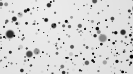 Dot white black pattern gradient texture background. Abstract  technology big data digital concept. 3d rendering.