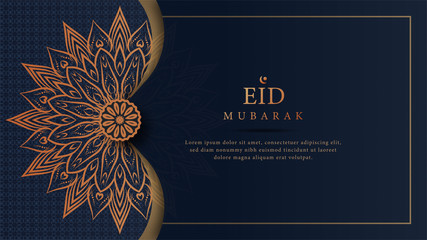 Eid ramadan luxury decorative mandala background