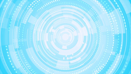 Circle white blue bright technology Hi-tech background. Abstract graphic digital future concept design.